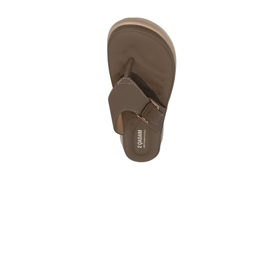 Brown sandal on a white background